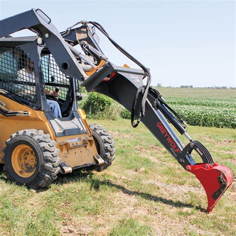 track hoe skid steer|skid steer hoe bucket.